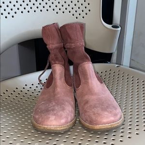 Purple Sperry Booties